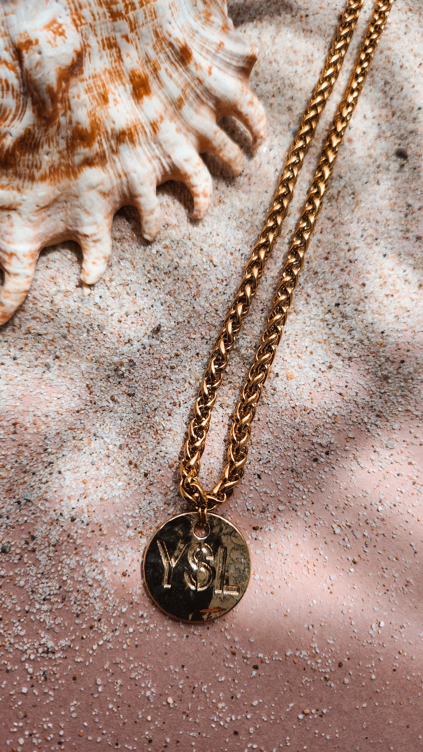 Collier YSL Médaillon
