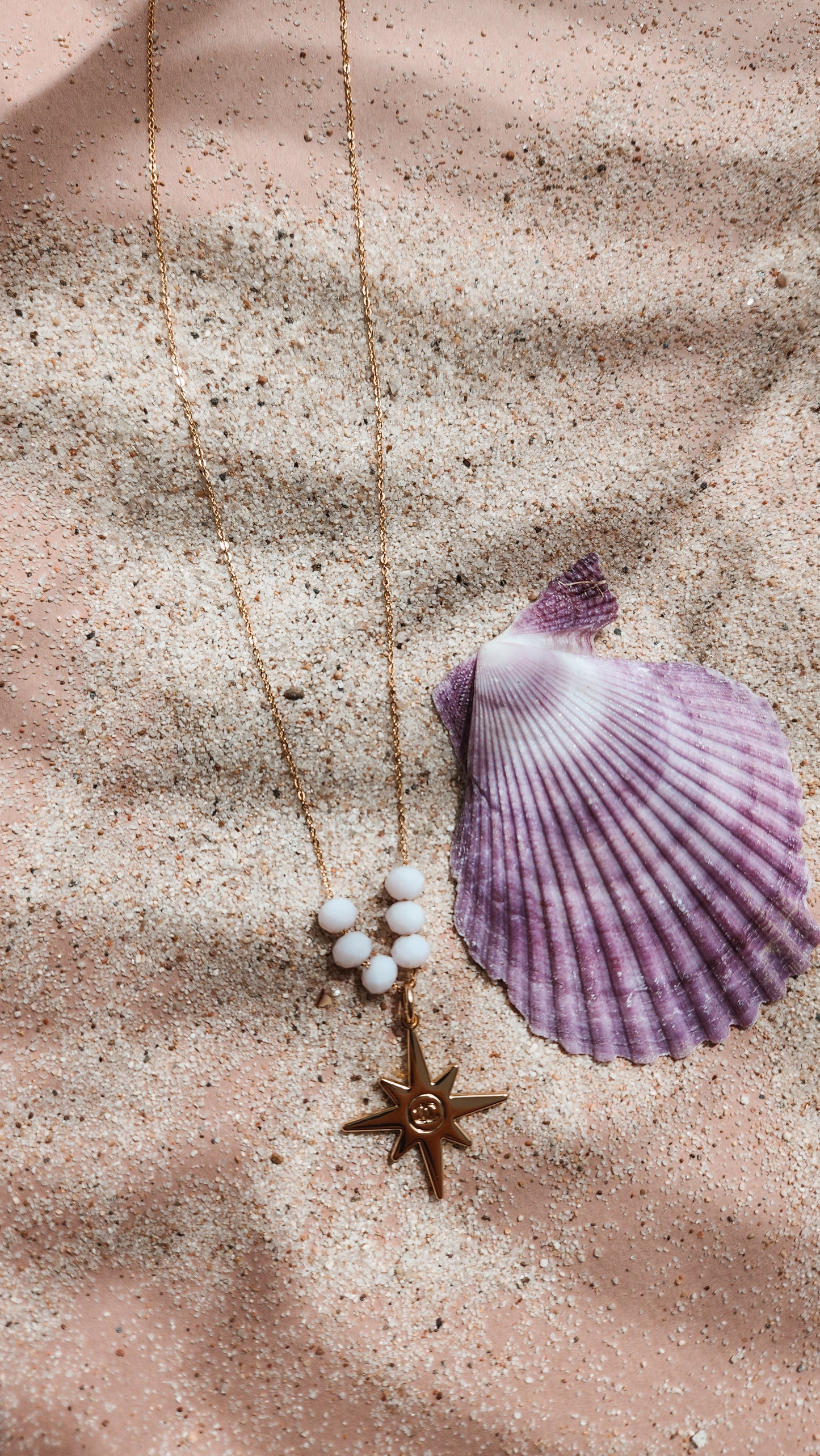 Collier Étoile Rose