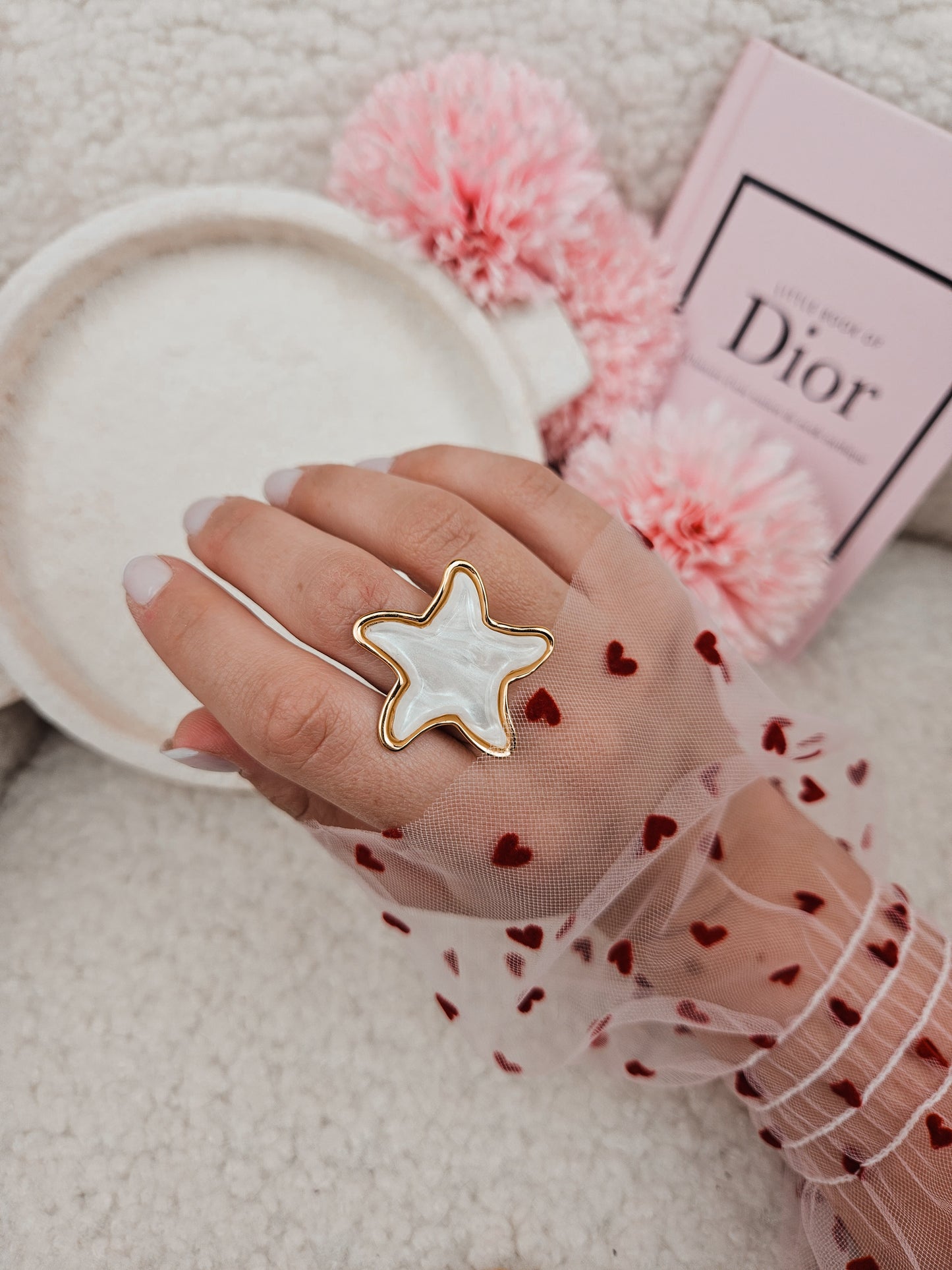 Bague Star pearl DORÉE