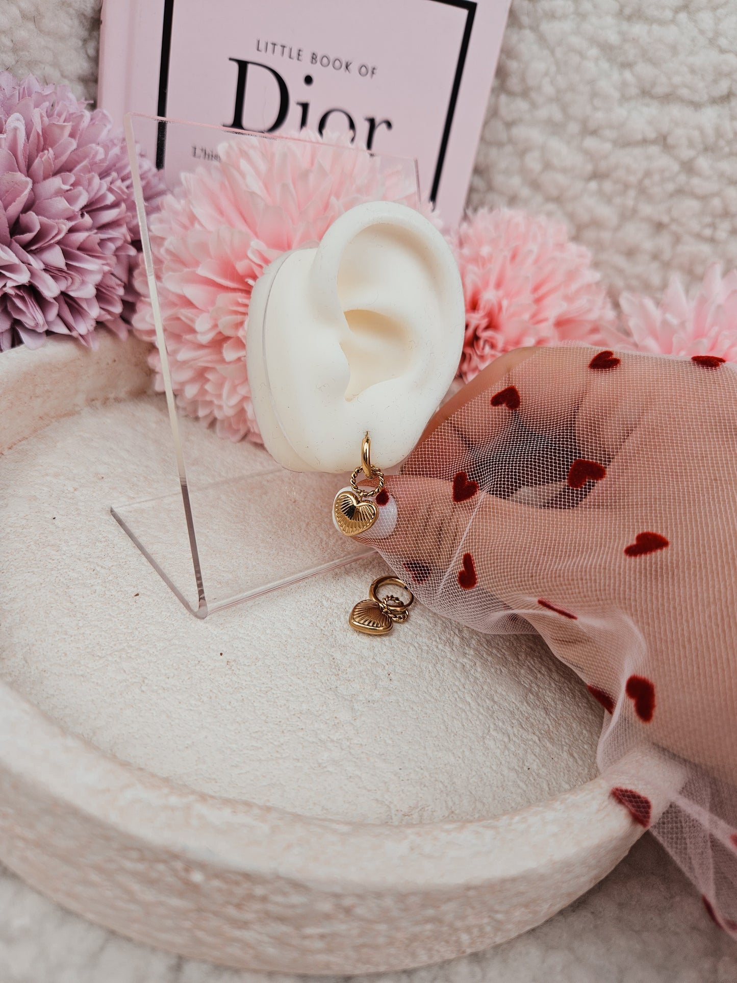 Boucles Heart mini DORÉ