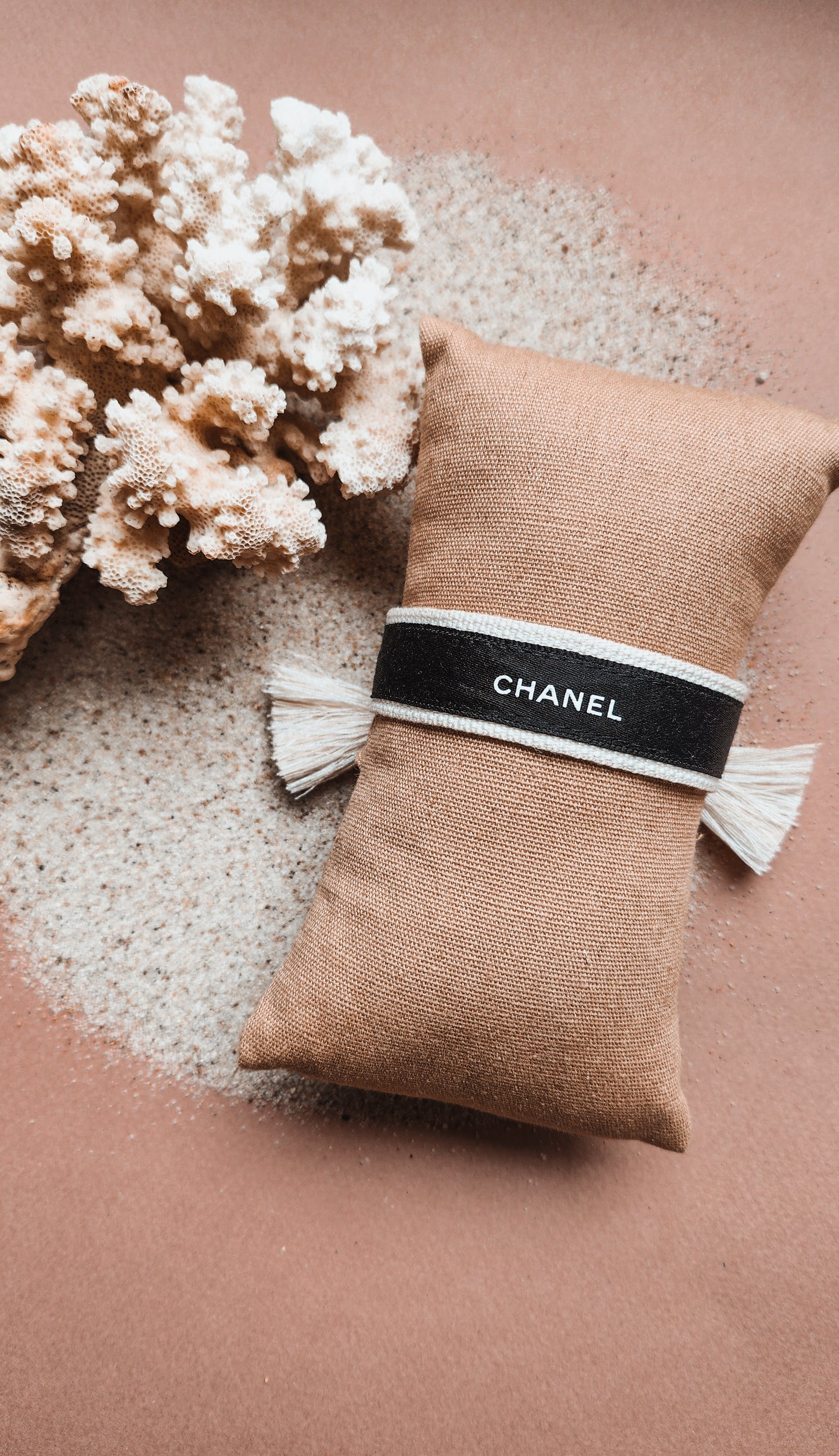 Bracelet Ruban Tissu Creamy&black
