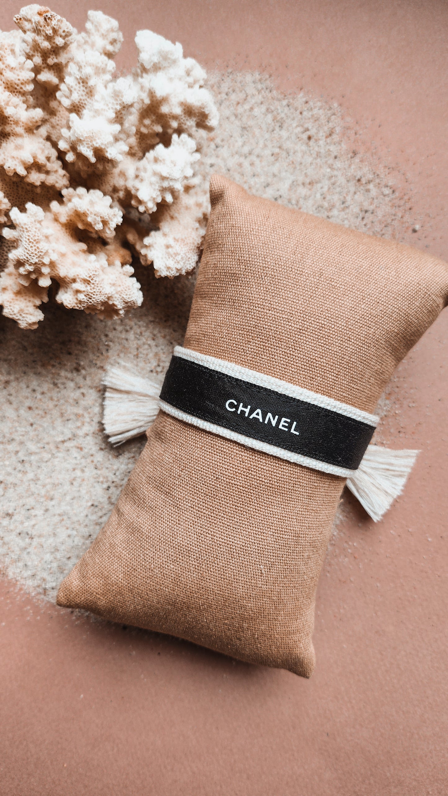 Bracelet Ruban Tissu Creamy&black