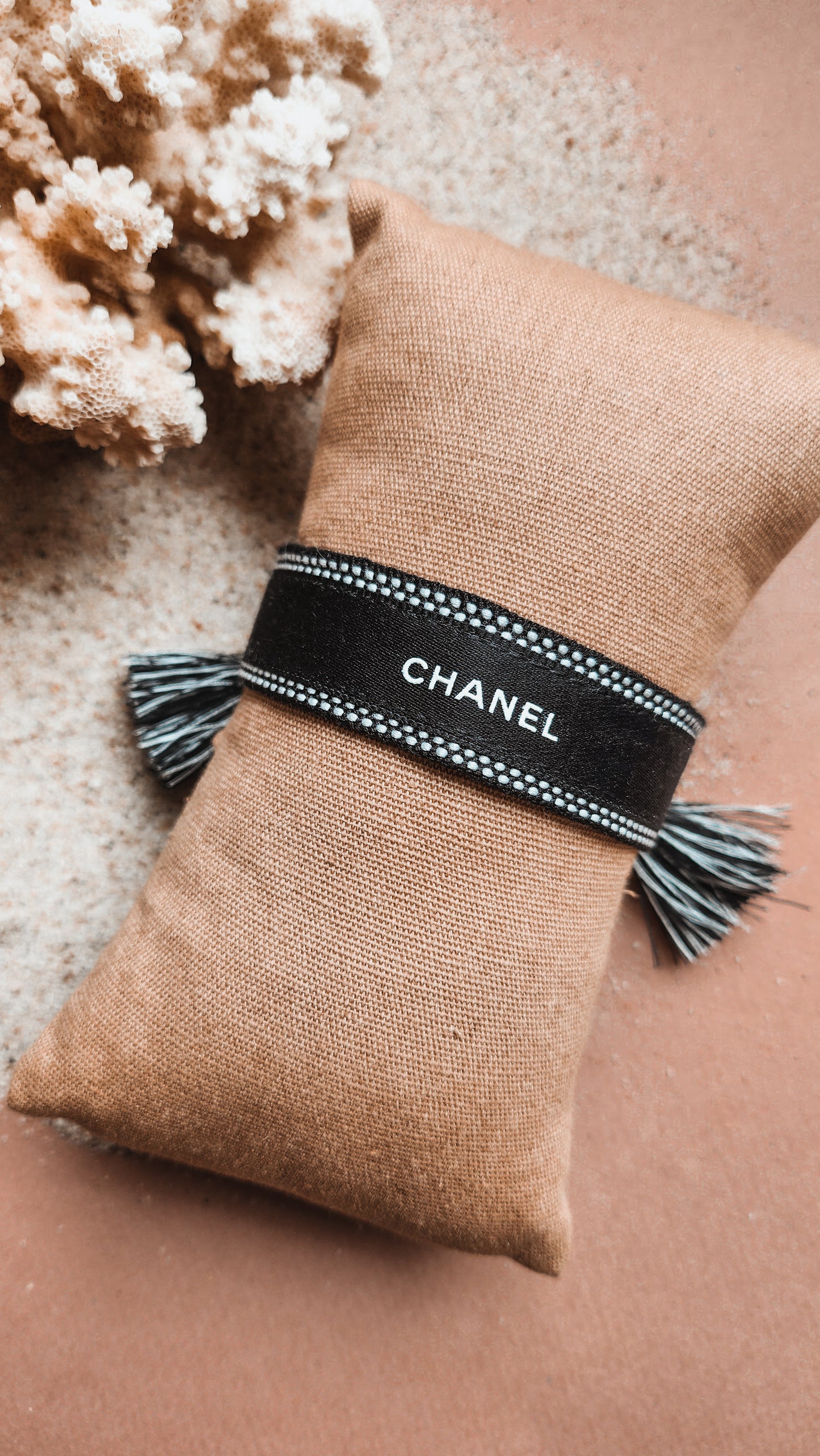 Bracelet Ruban Tissu Black&black