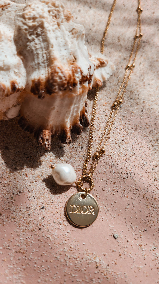Collier petit Christian médaille Gold