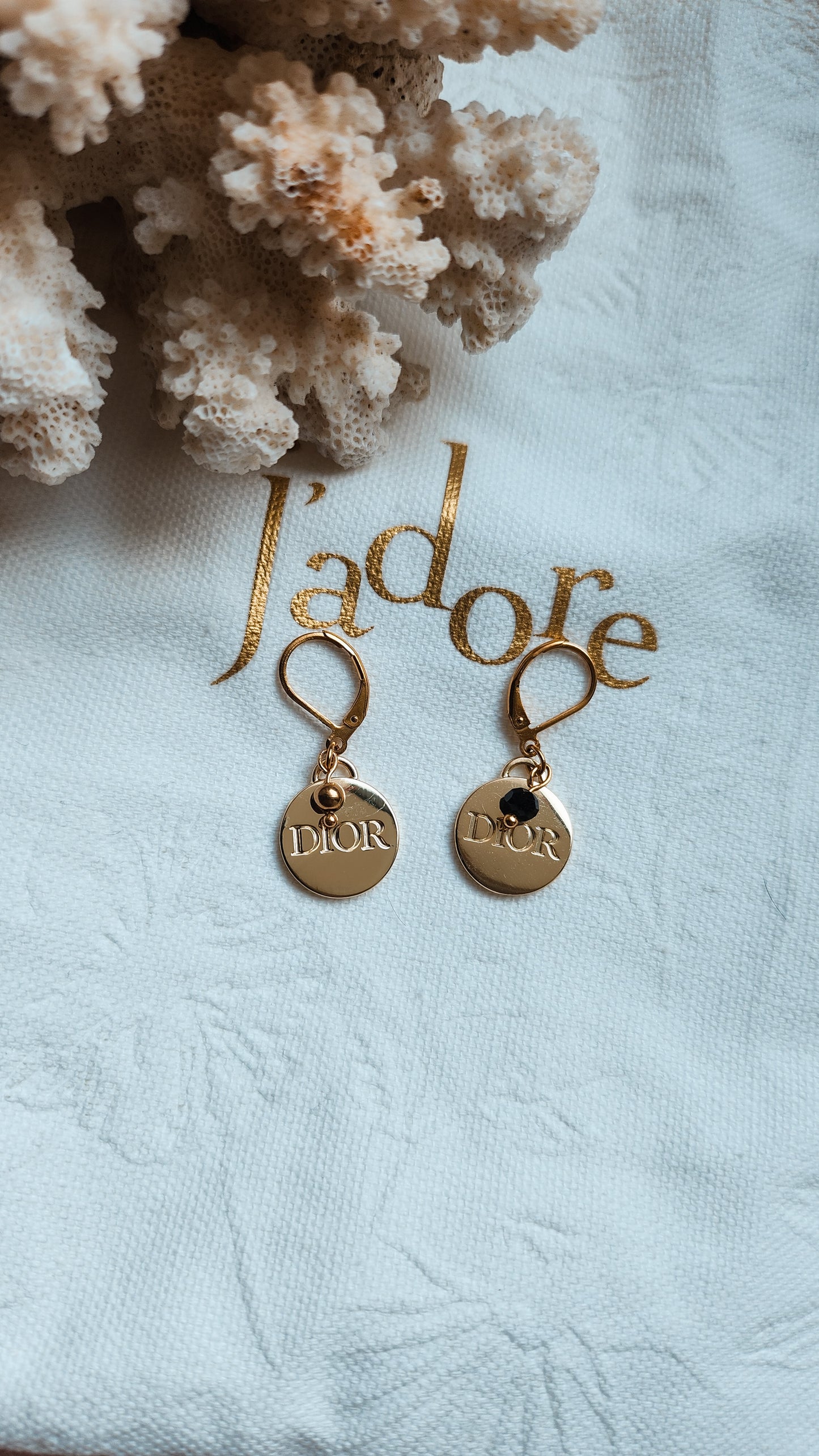 Boucles d’oreilles médaille doré