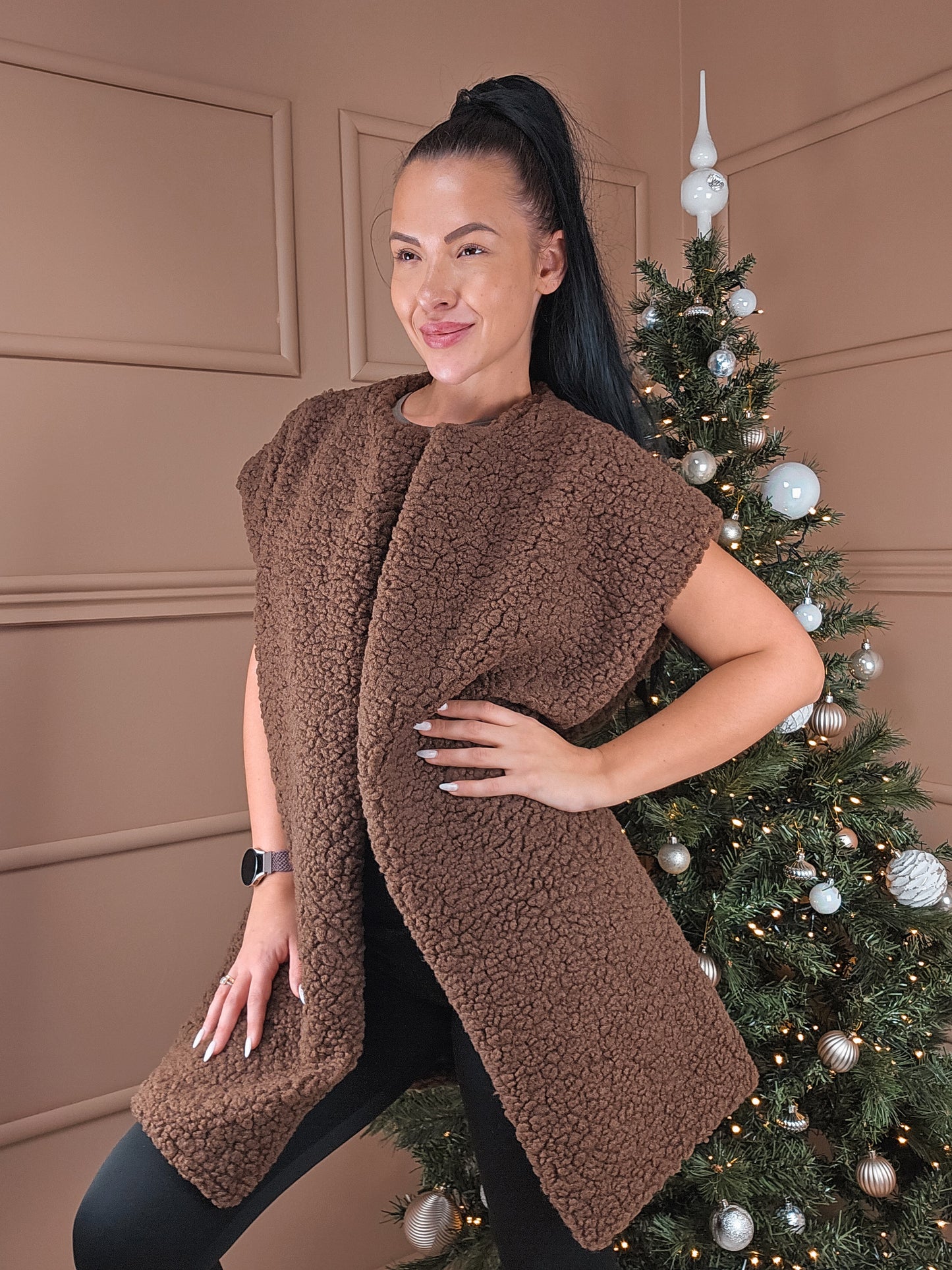 Gilet sans manches long Chocolate