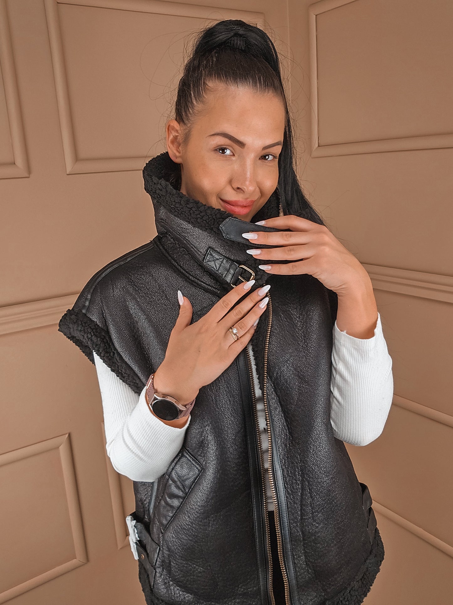 Veste sans manches Camilla Noir