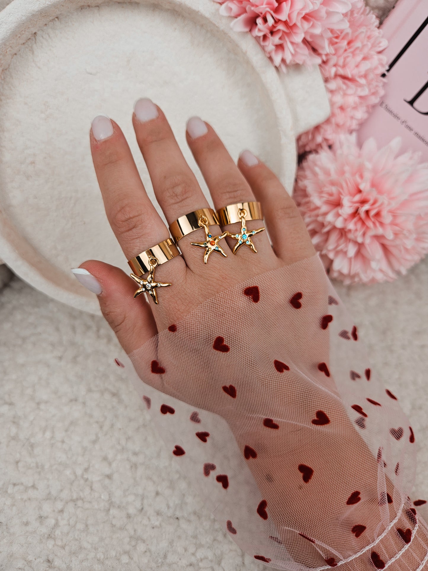 Bague Zirconia DIVERS COLORIS DORÉE