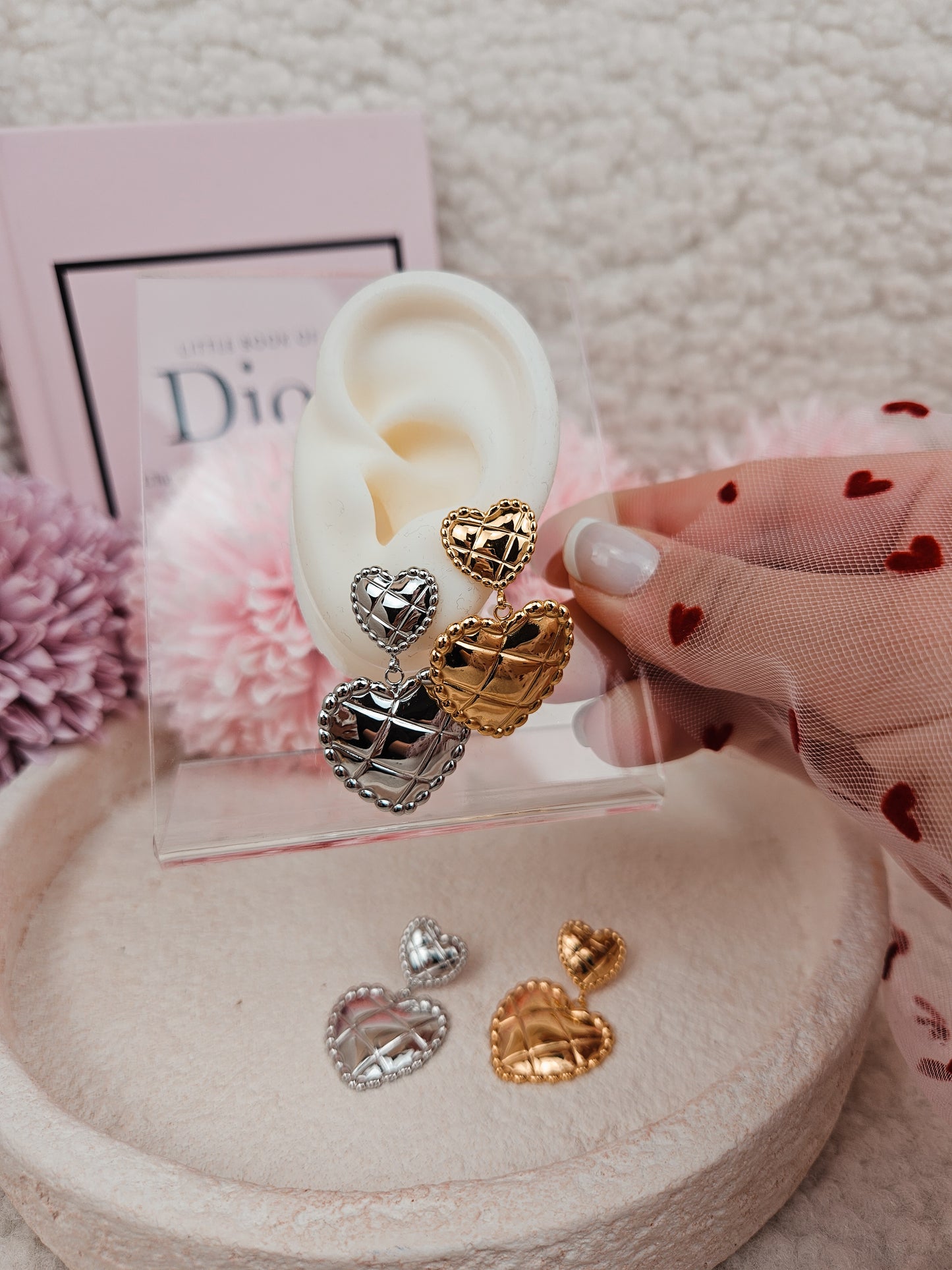 Boucles Double heart DORÉ