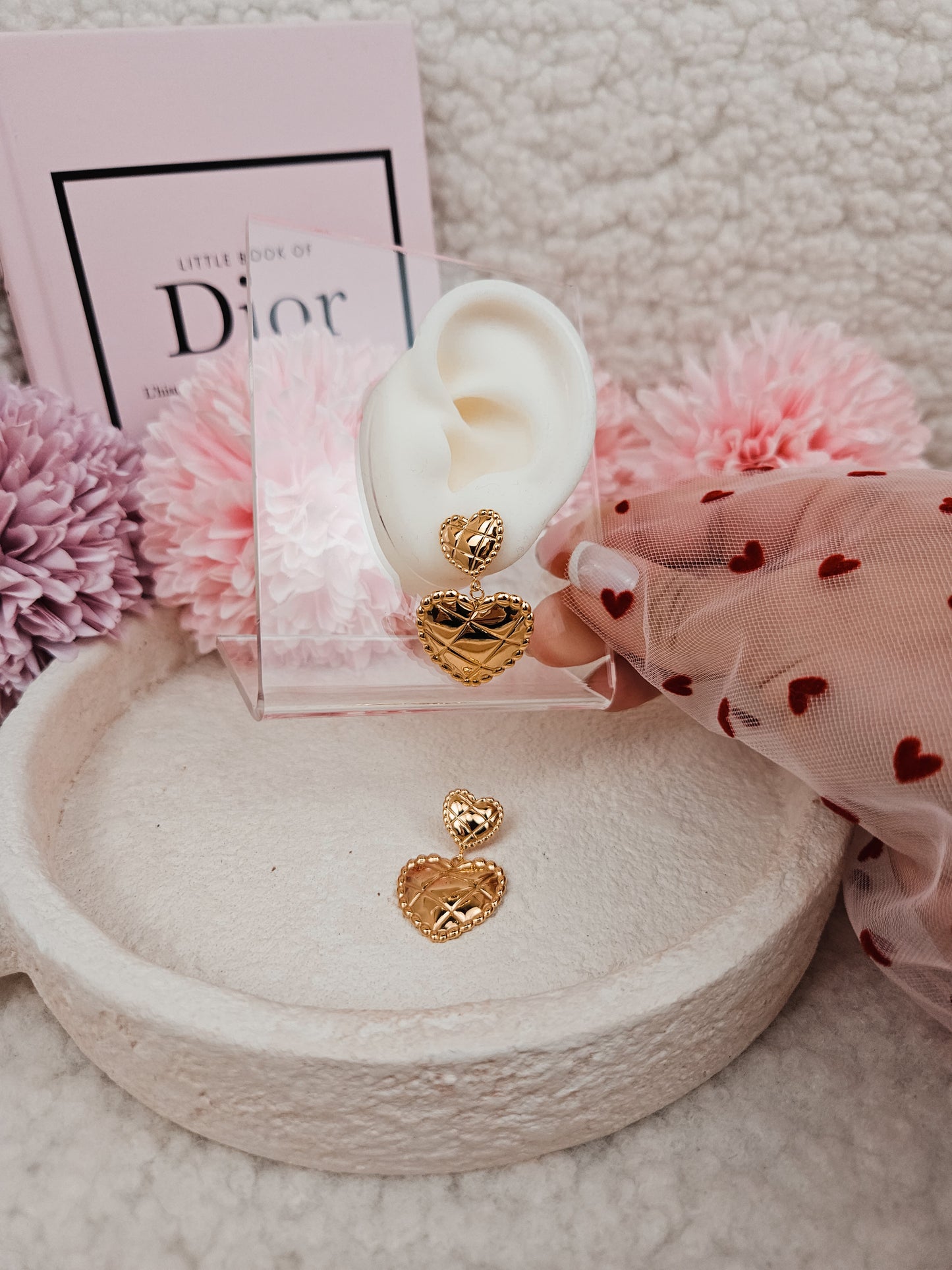 Boucles Double heart DORÉ