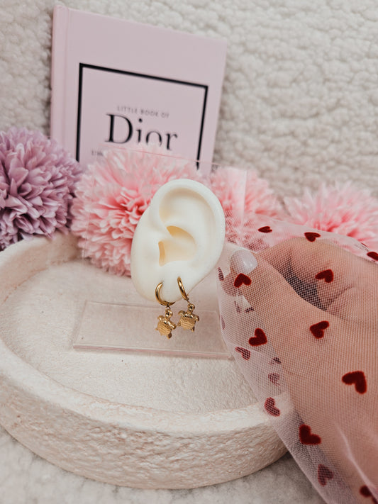 Boucles Turtle mini DORÉ
