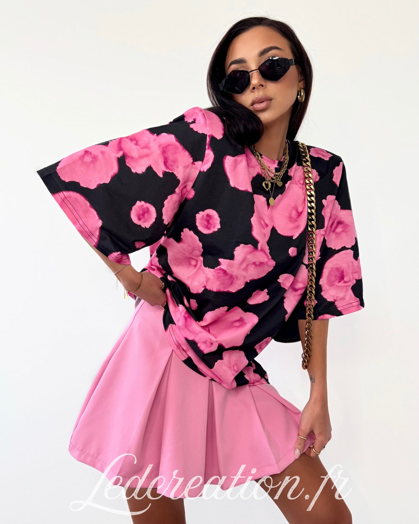 Jupe/Short Plissé Baby Pink