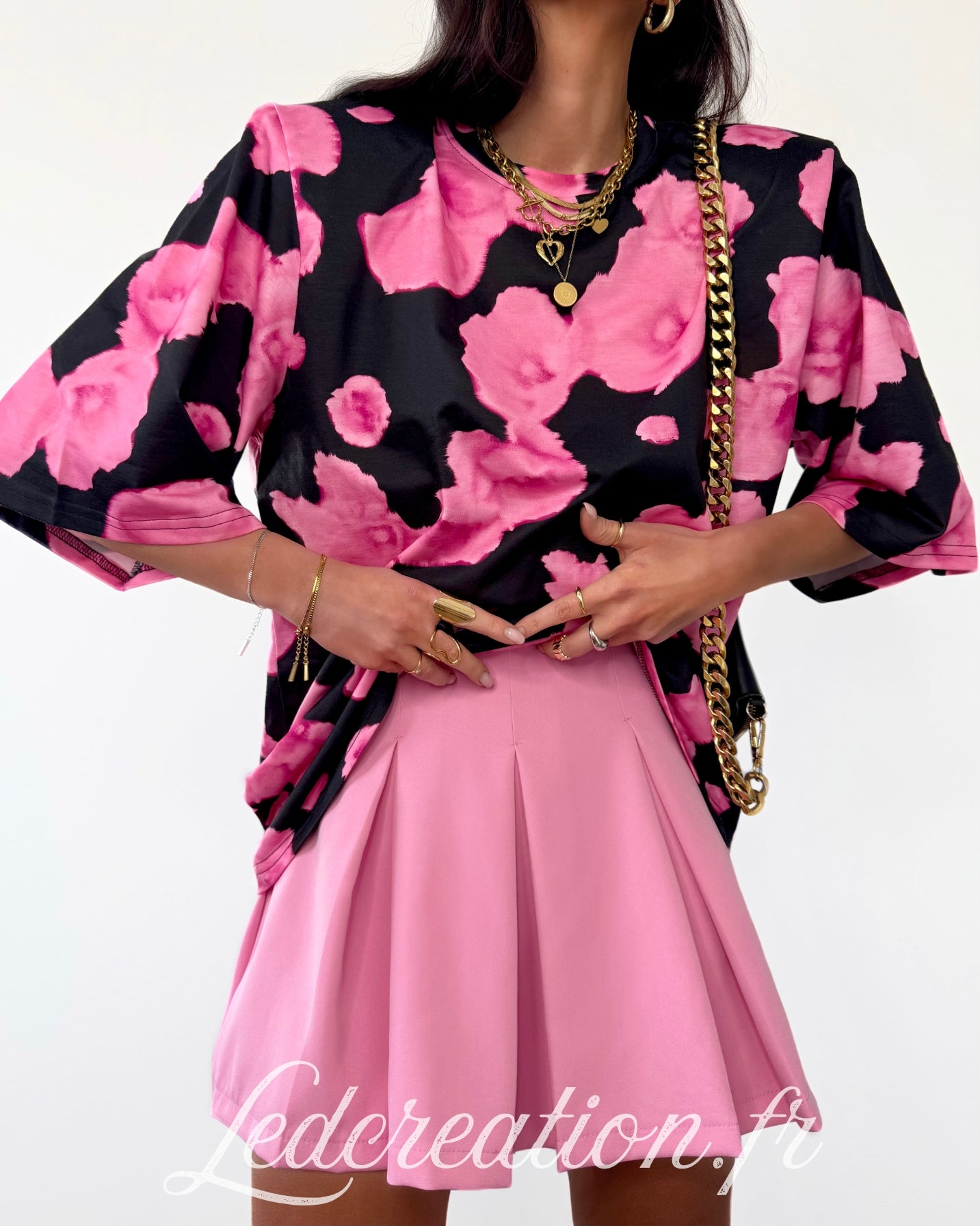 Jupe/Short Plissé Baby Pink