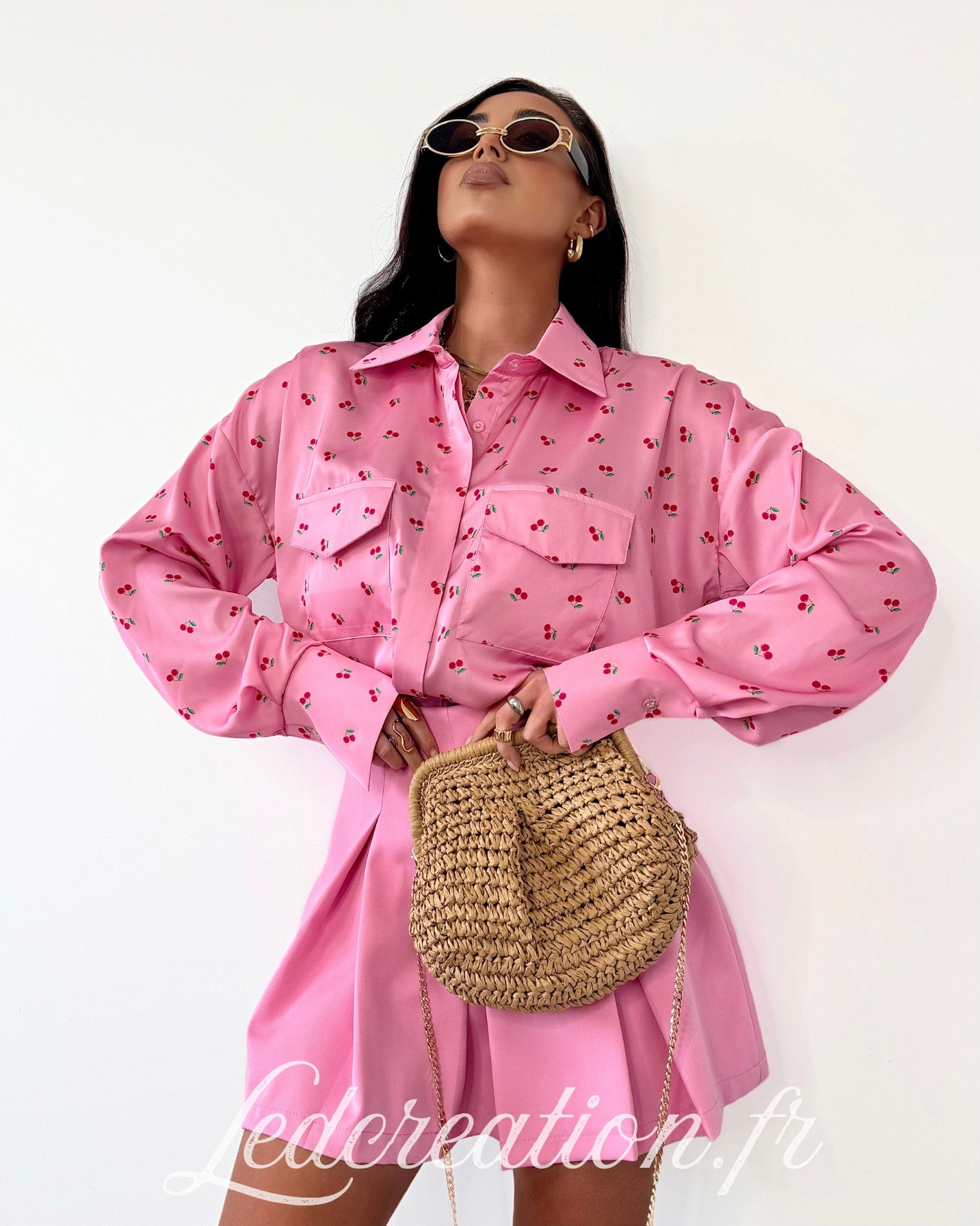 Jupe/Short Plissé Baby Pink