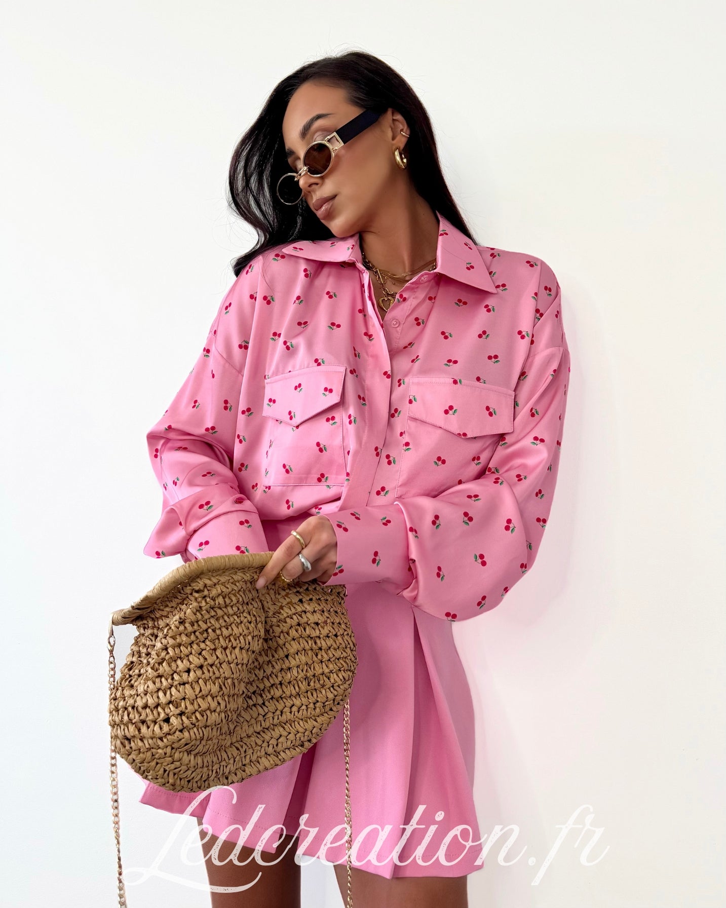 Jupe/Short Plissé Baby Pink