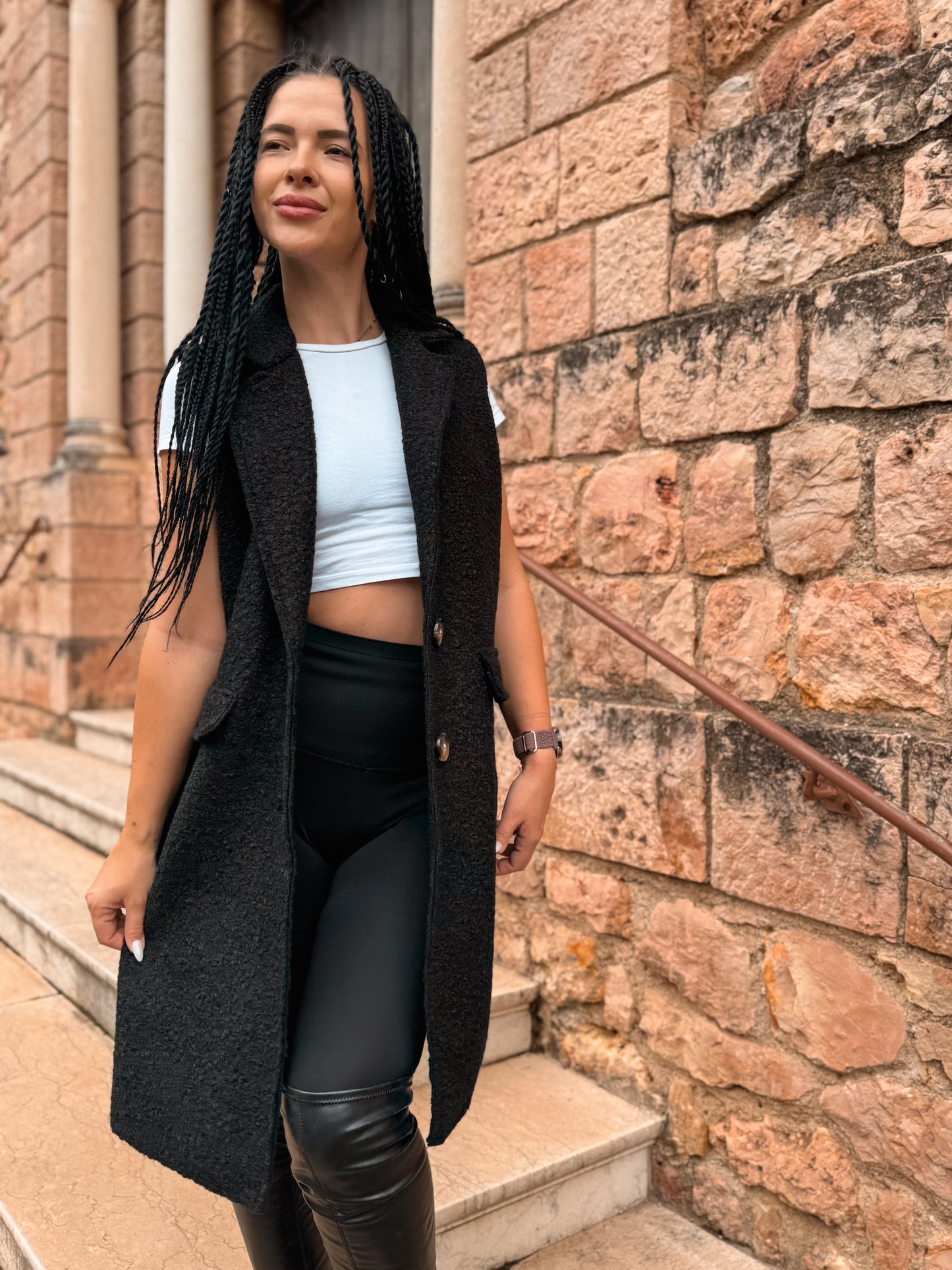Gilet sans manches Livia noir